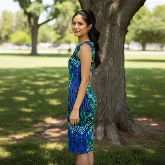 Laundry by Shelli Segal Sleeveless Abstract Mini Dress By Nordstrom - Picture 3 of 10